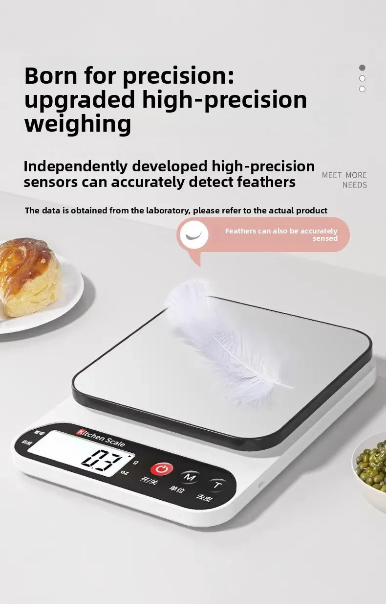 Kitchen Scale Electronic Scale Household Small Precision Electronic Weighing High Precision Food Scale Baking Gram Weighing