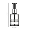Manual Food Chopper, Stainless Steel Sharp Cutter Blades Handheld Chopper Slicer Dicer Mixer Press Chopper Mincer for Vegetables