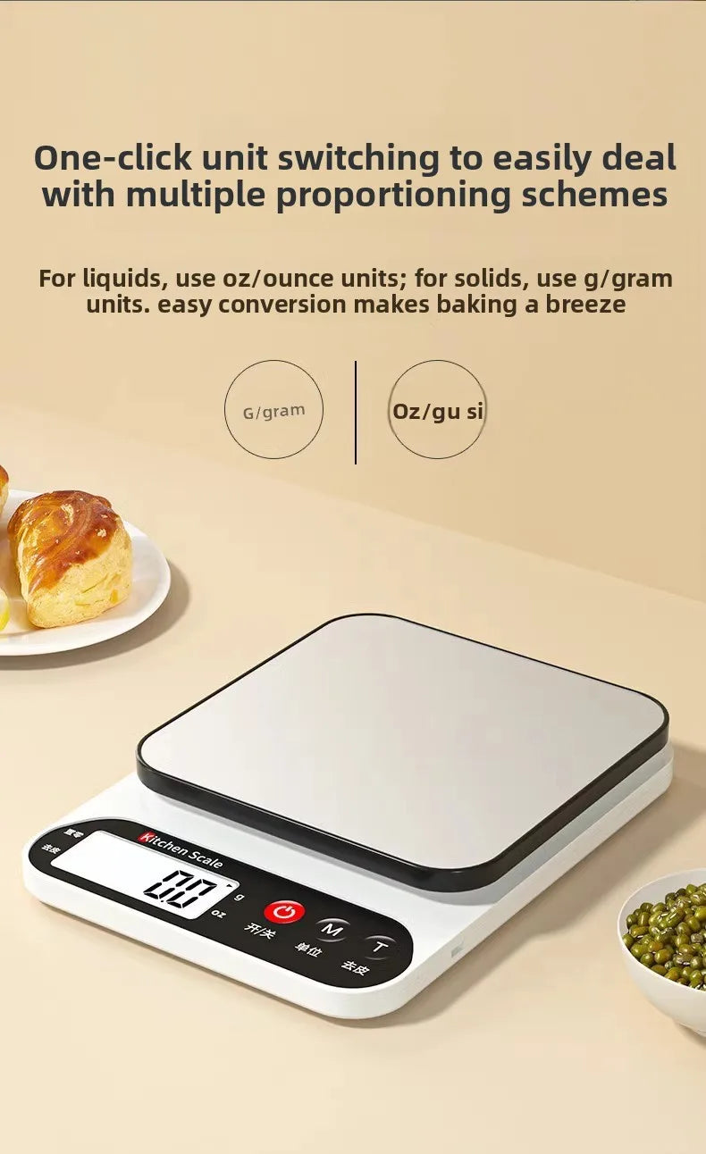Kitchen Scale Electronic Scale Household Small Precision Electronic Weighing High Precision Food Scale Baking Gram Weighing